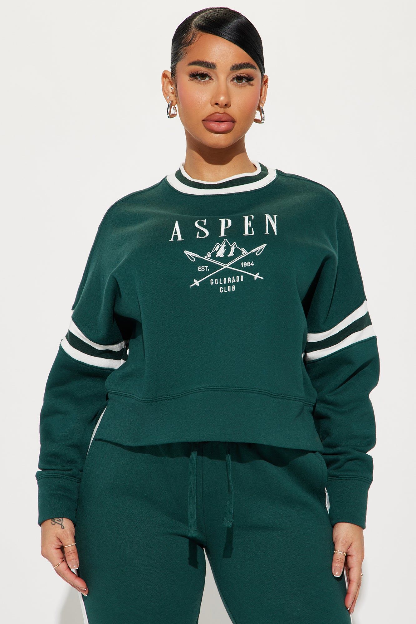 Aspen Sweatsuit - Hunter sold by Fashion Nova product image thumbnail 2