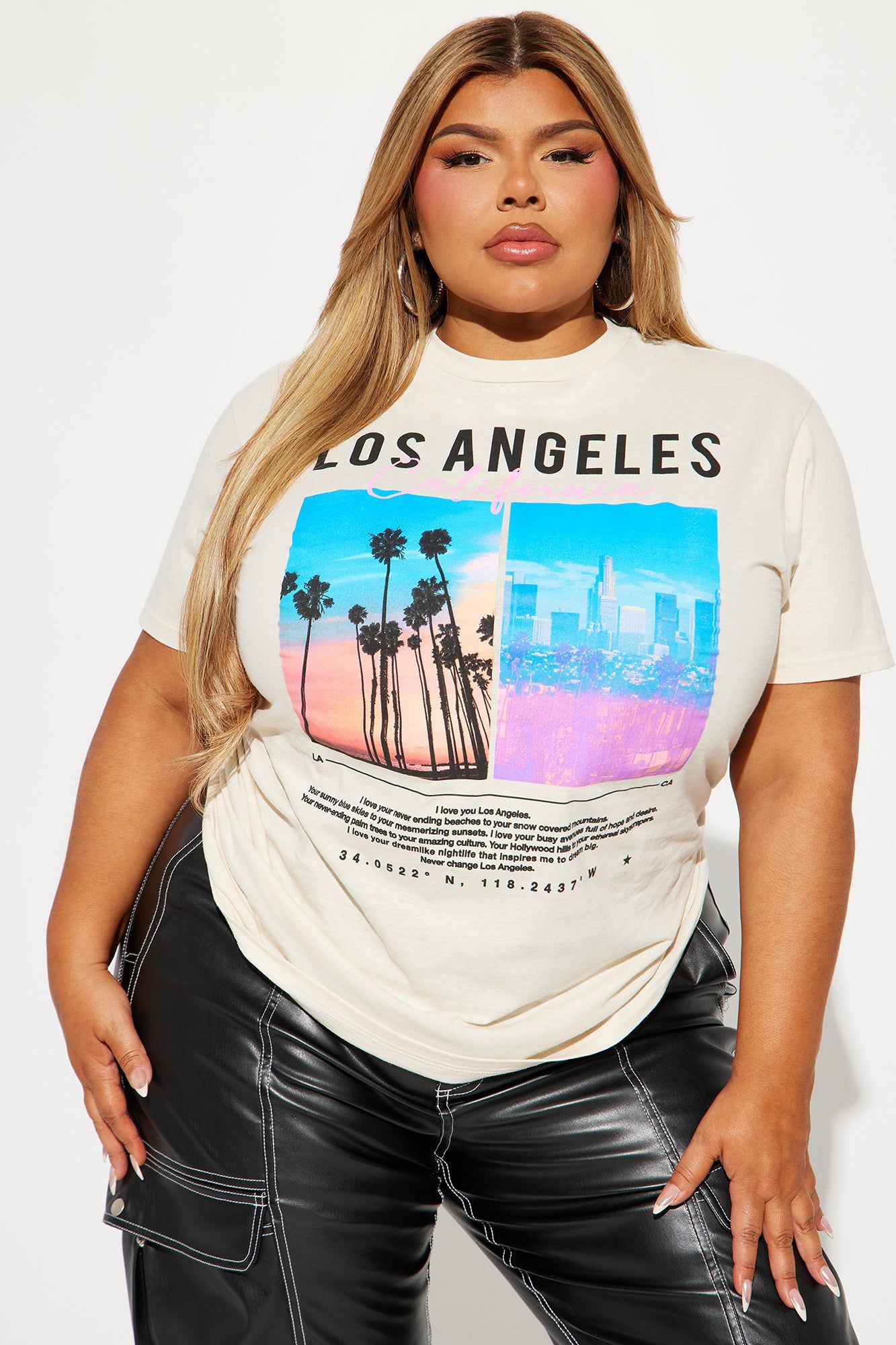 Los Angeles Views Graphic Tee - Cream sold by Fashion Nova product image thumbnail 4