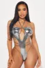 Hot Summer Scandal 2 Piece Monokini Skirt Set - Silver sold by Fashion Nova