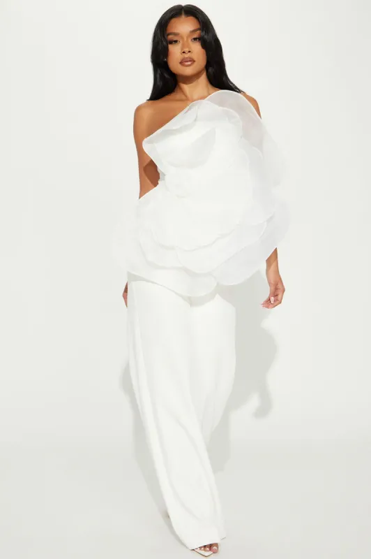 Only A Dream Jumpsuit - White sold by Fashion Nova
