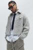 Hallron Textured Cropped Jacket - Black/White sold by Fashion Nova