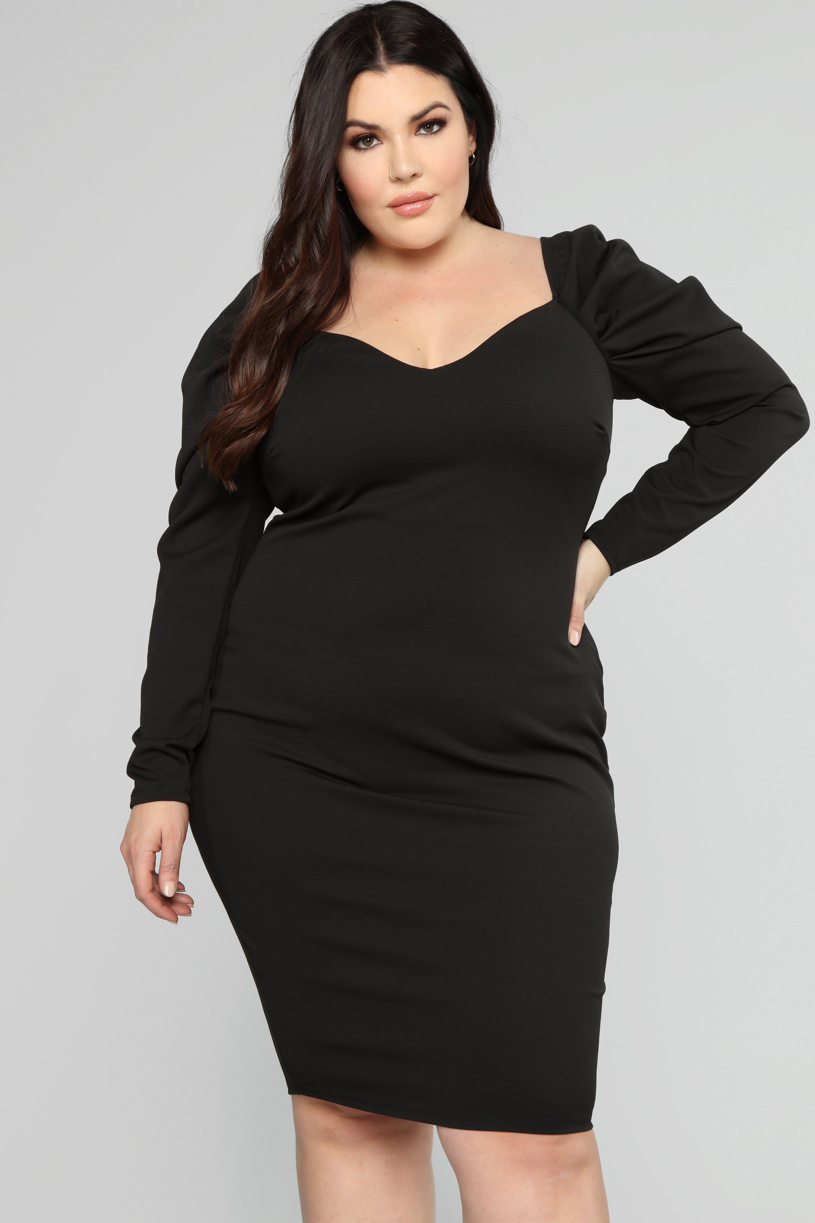 Dinner Party Off Shoulder Midi Dress - Black sold by Fashion Nova product image thumbnail 5