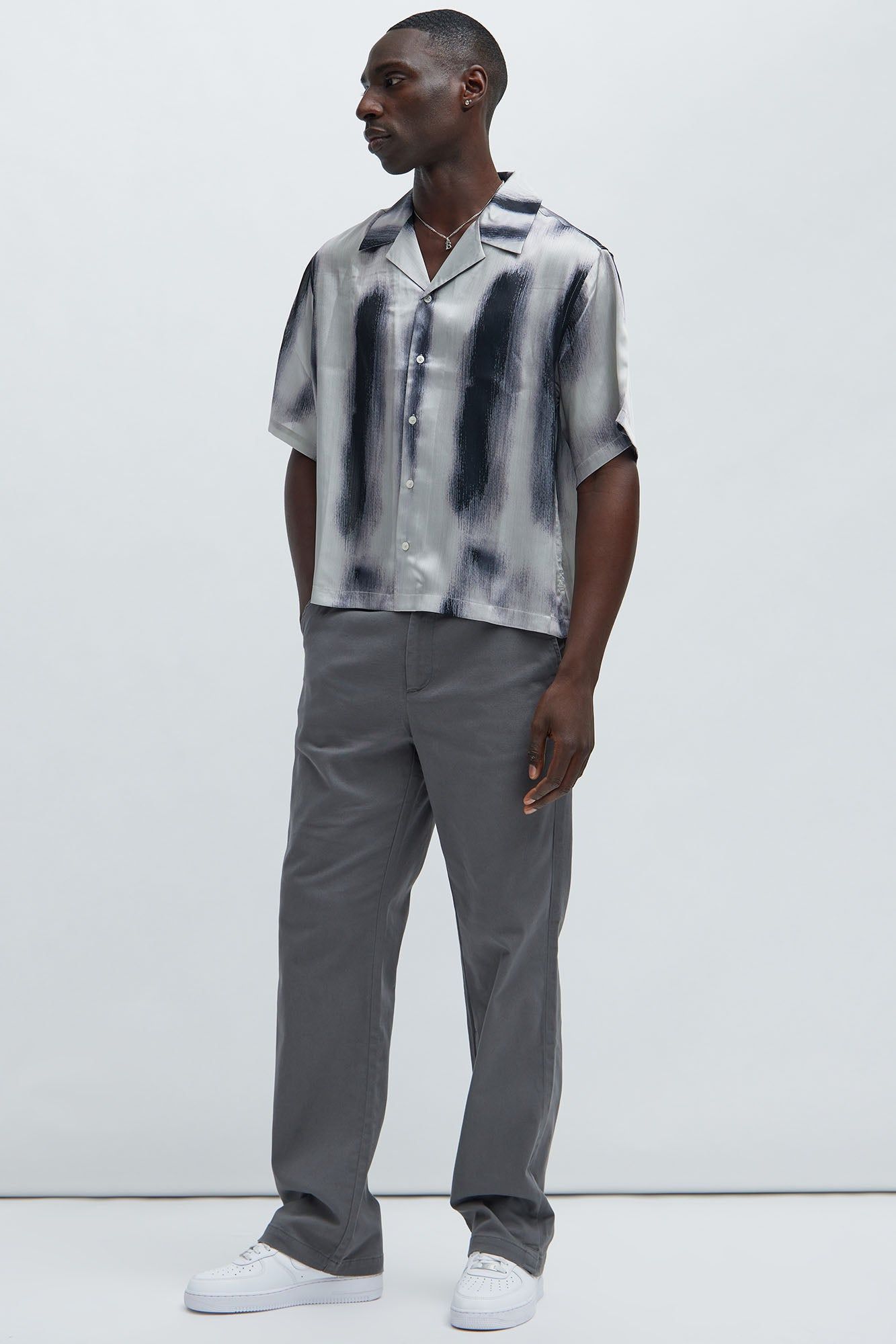 Mac Chino Straight Pants - Grey sold by Fashion Nova product image thumbnail 2