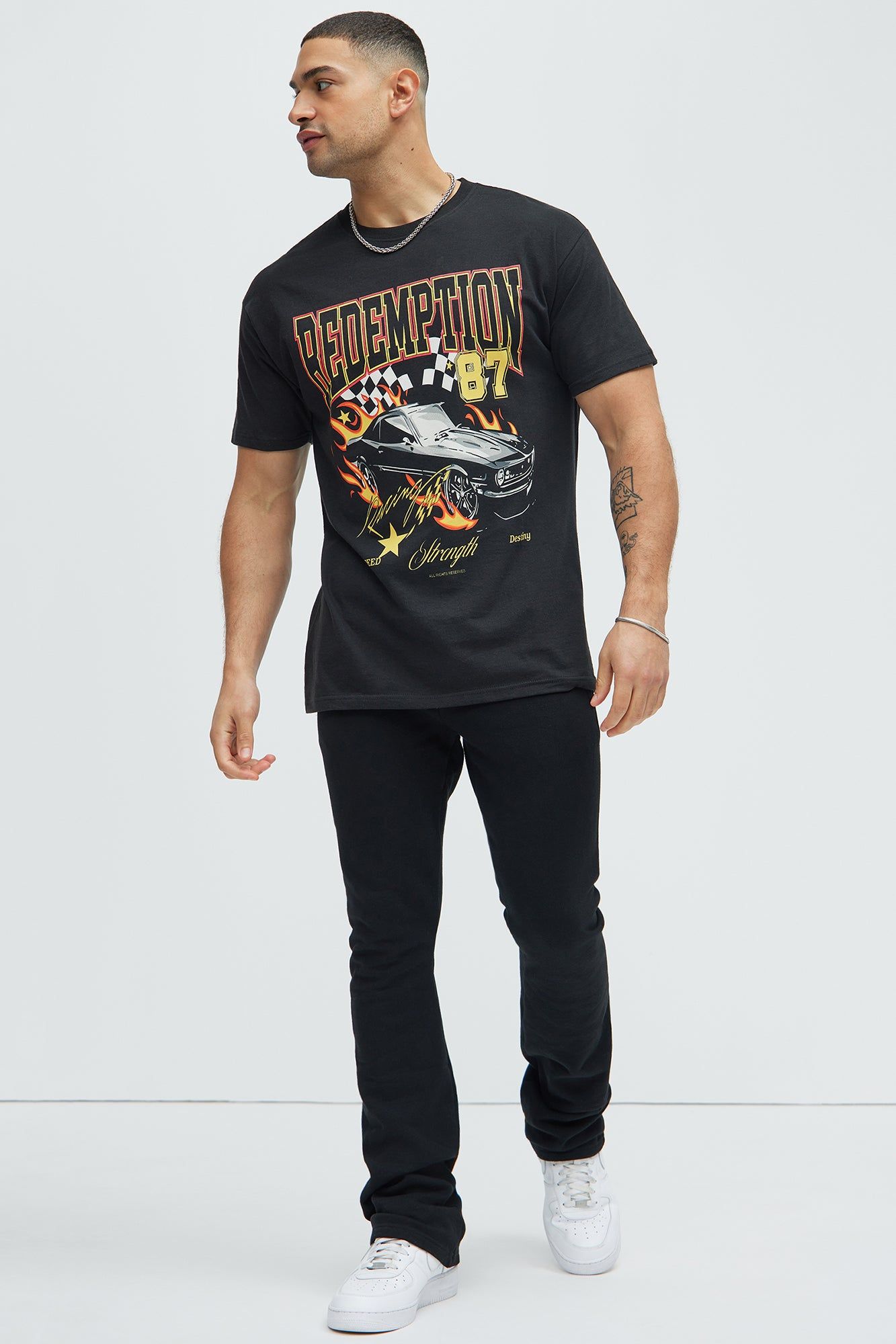 Redemption Racing Short Sleeve Tee - Black sold by Fashion Nova product image thumbnail 3