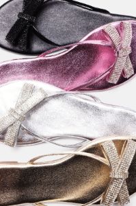 Belle Embellished Flip Flops - Silver sold by Fashion Nova