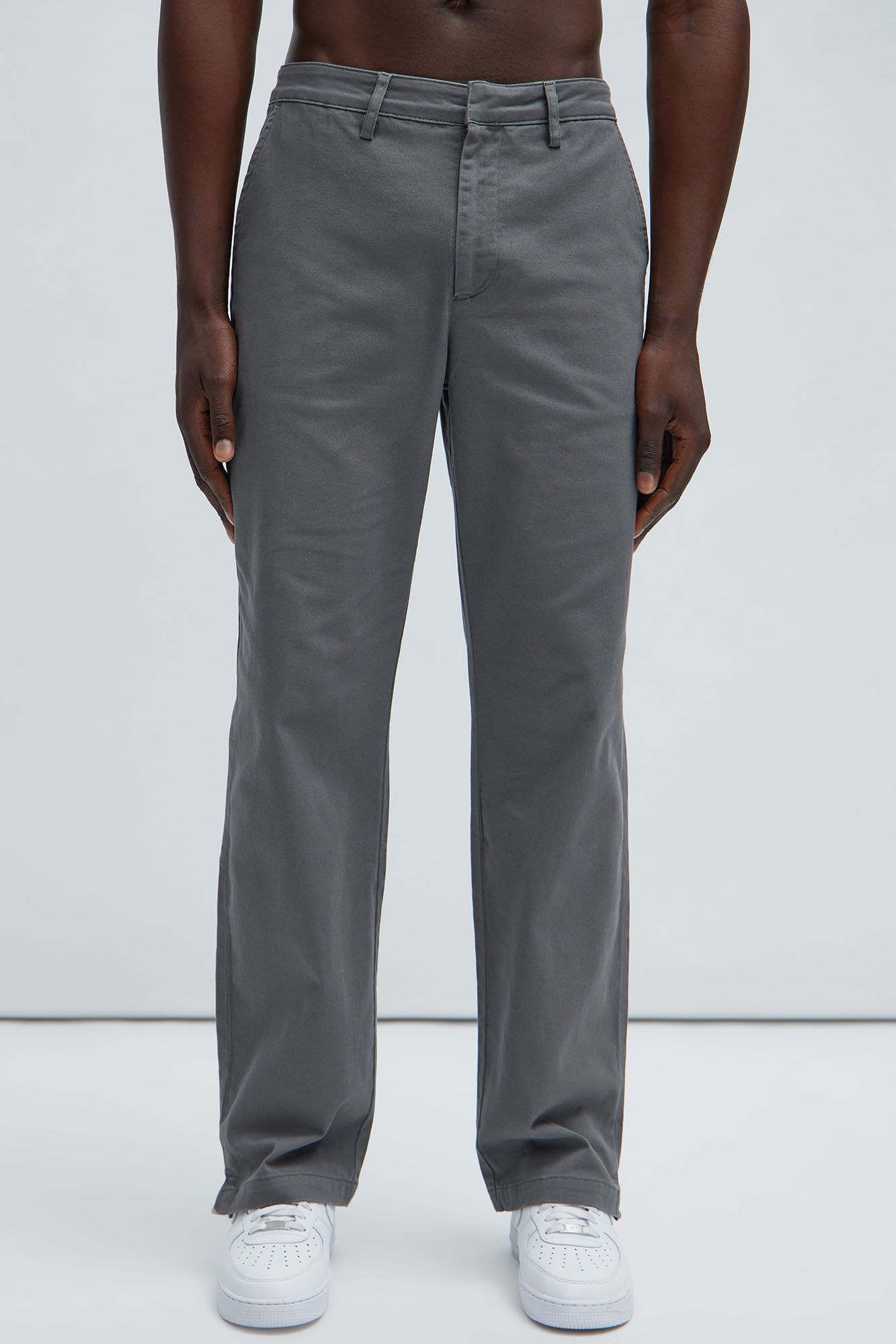Mac Chino Straight Pants - Grey sold by Fashion Nova product image thumbnail 3