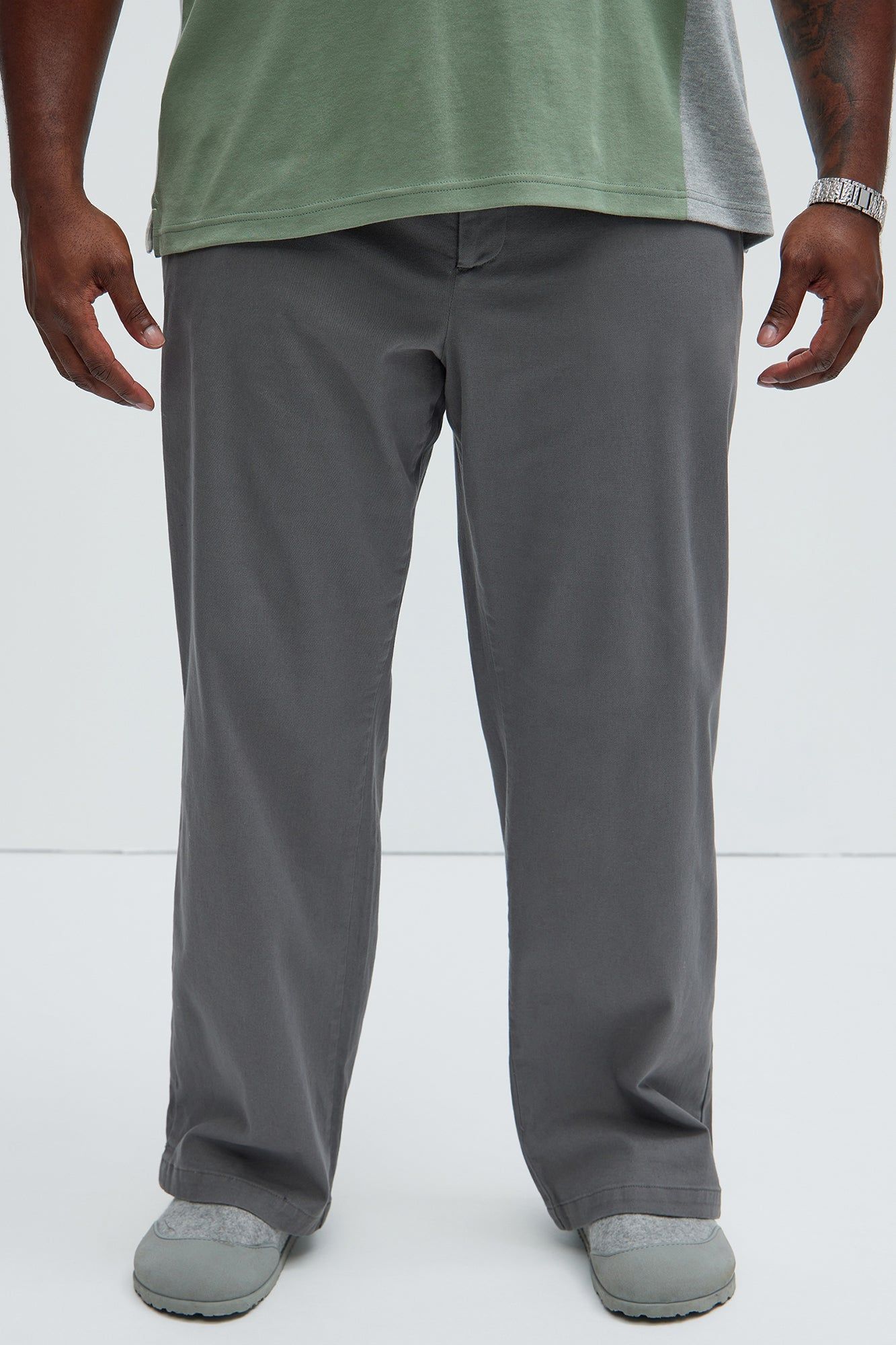 Mac Chino Straight Pants - Grey sold by Fashion Nova product image thumbnail 5