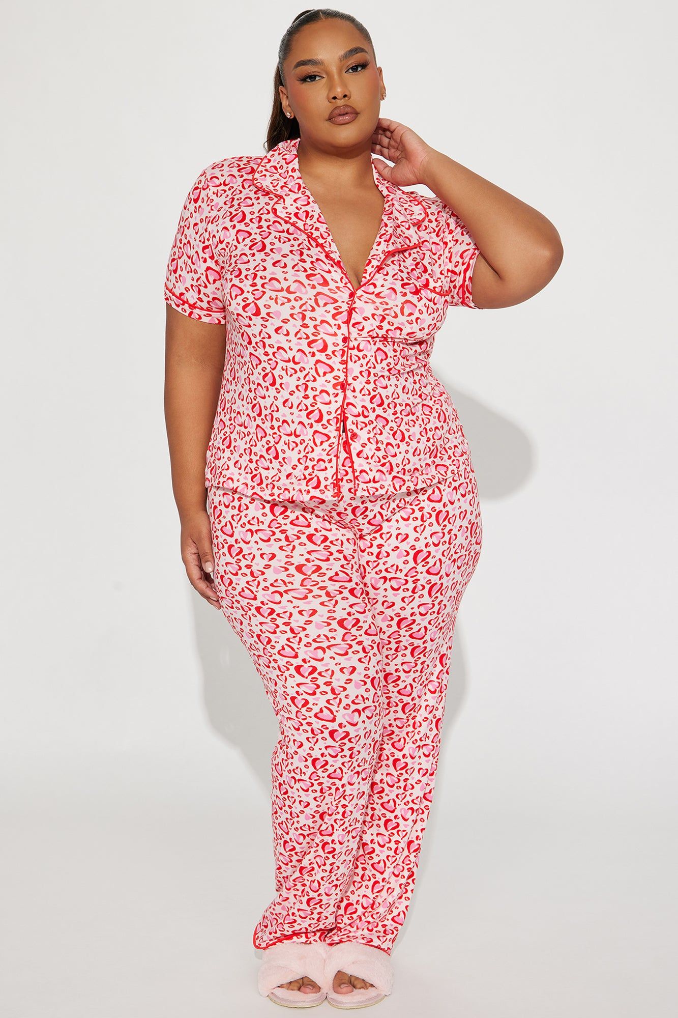 Crazy In Love PJ Pant Set - Pink/combo sold by Fashion Nova product image thumbnail 5