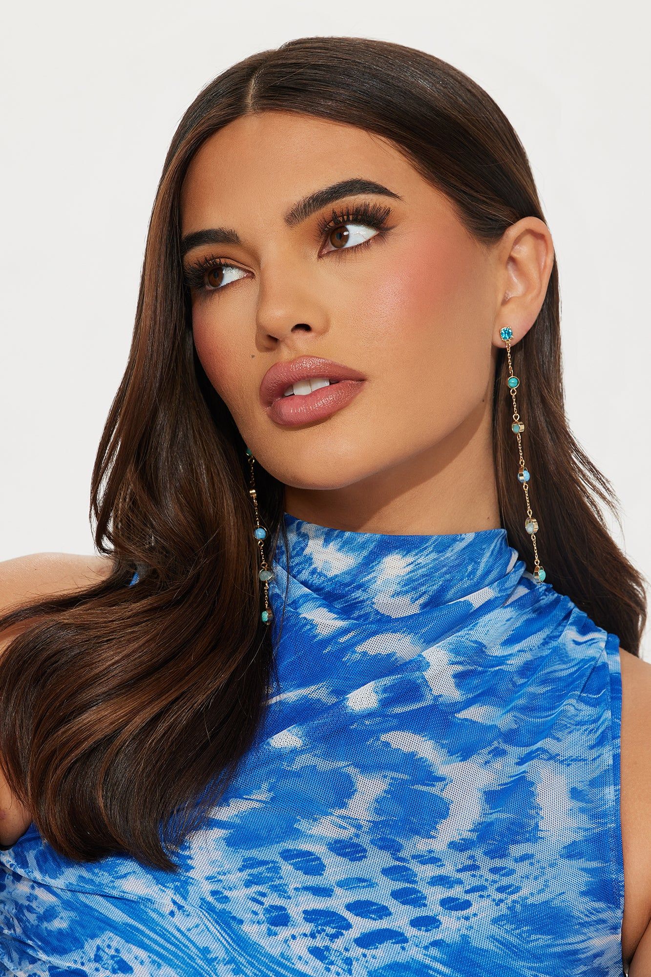 Delicate Darling Earrings - Gold/Blue sold by Fashion Nova product image thumbnail 2