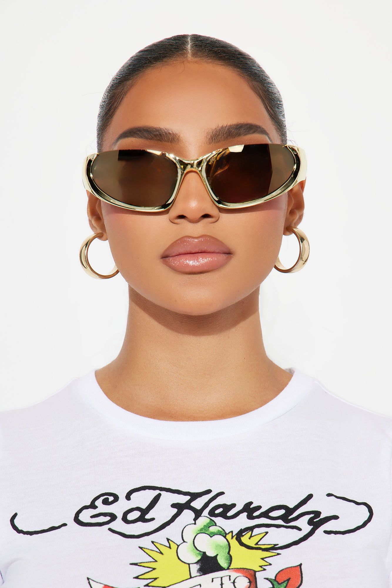 Rave About It Sunglasses - Gold sold by Fashion Nova product image thumbnail 3