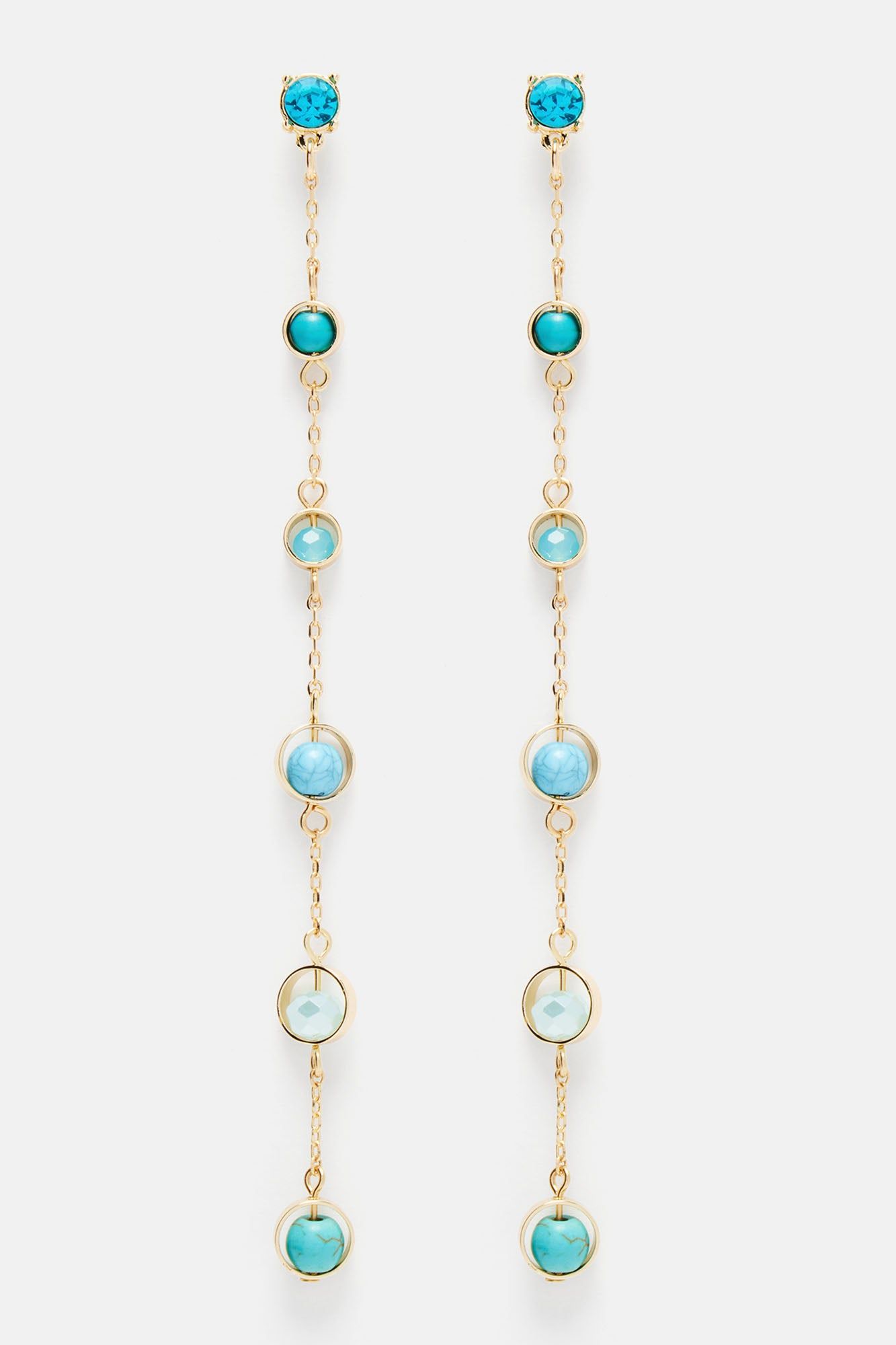 Delicate Darling Earrings - Gold/Blue sold by Fashion Nova product image thumbnail 3
