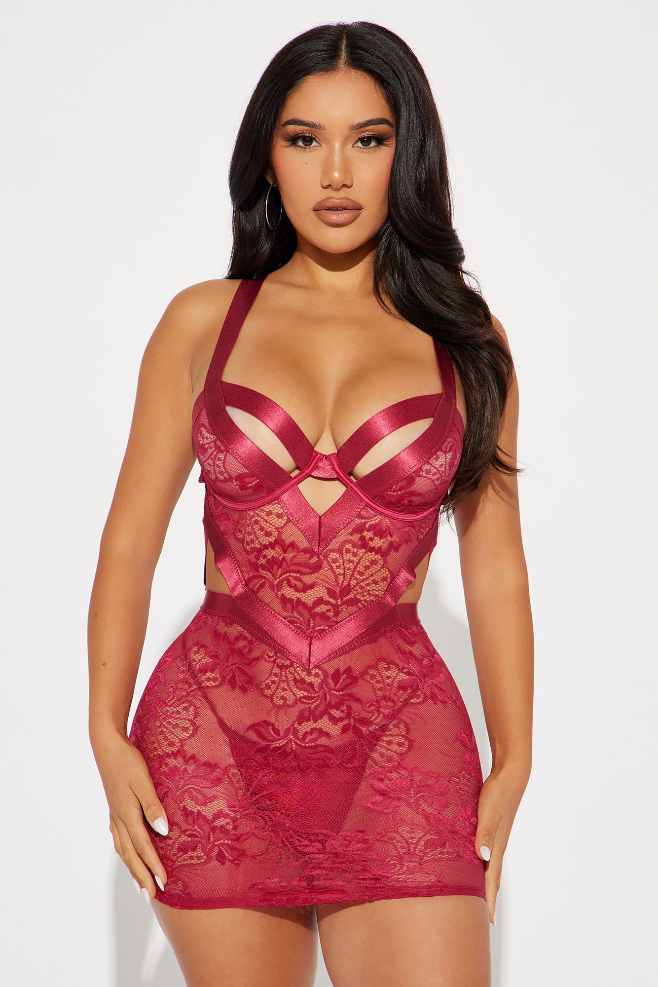 You'll Never Forget This Lace Babydoll - Magenta sold by Fashion Nova