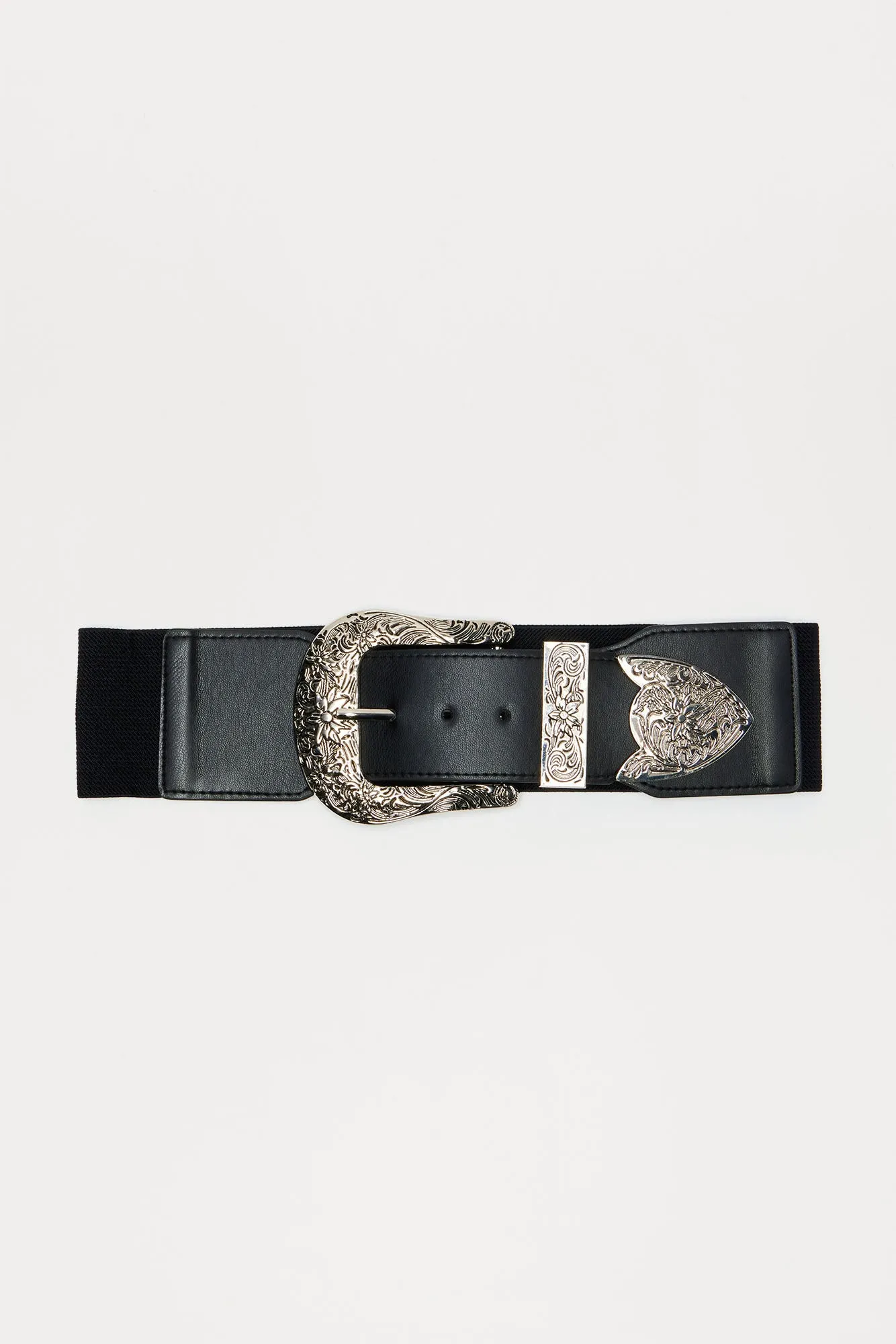 Giddy On Up Stretch Belt - Black/Silver sold by Fashion Nova product image thumbnail 3