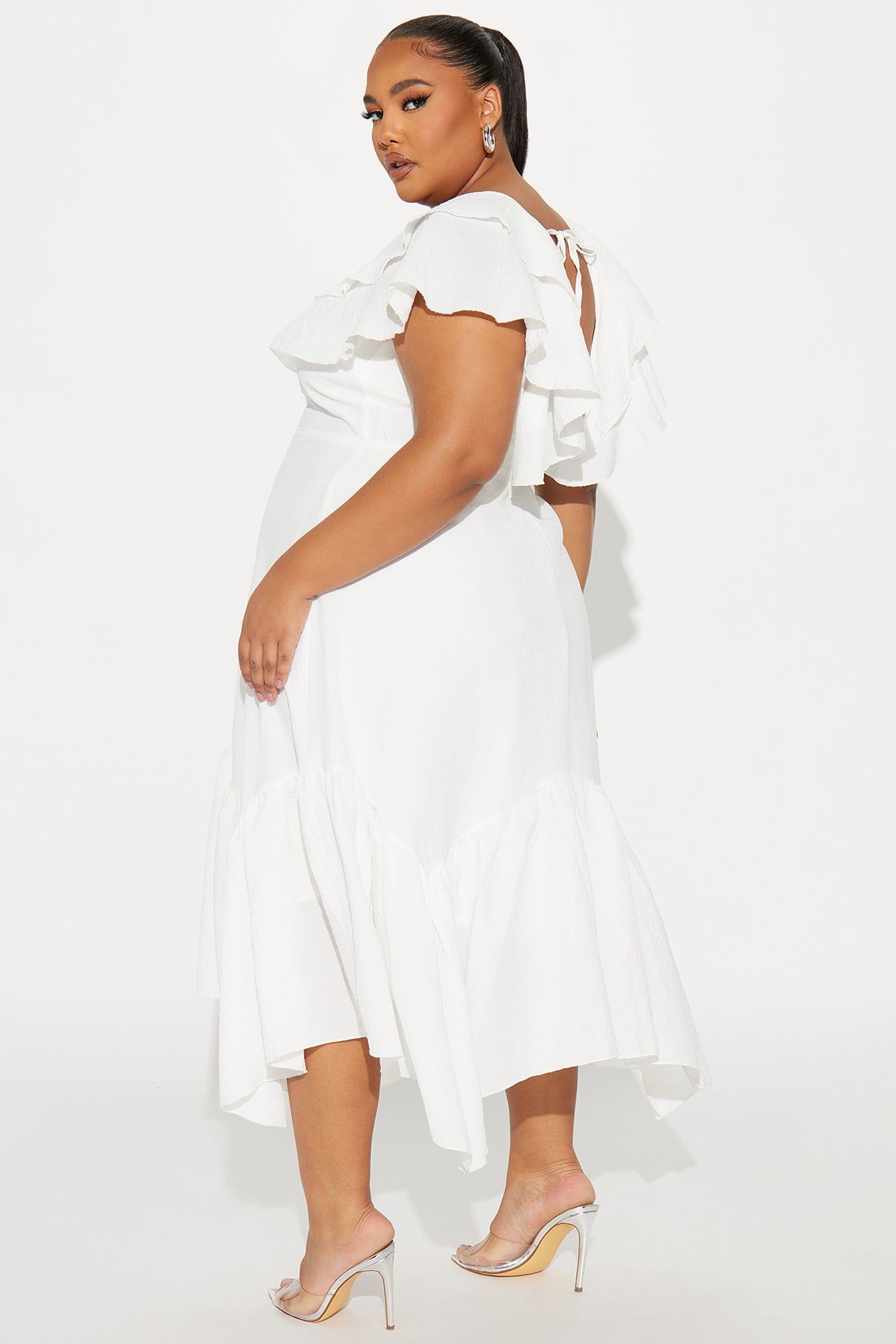 Addison Airflow Midi Dress - White sold by Fashion Nova product image thumbnail 4