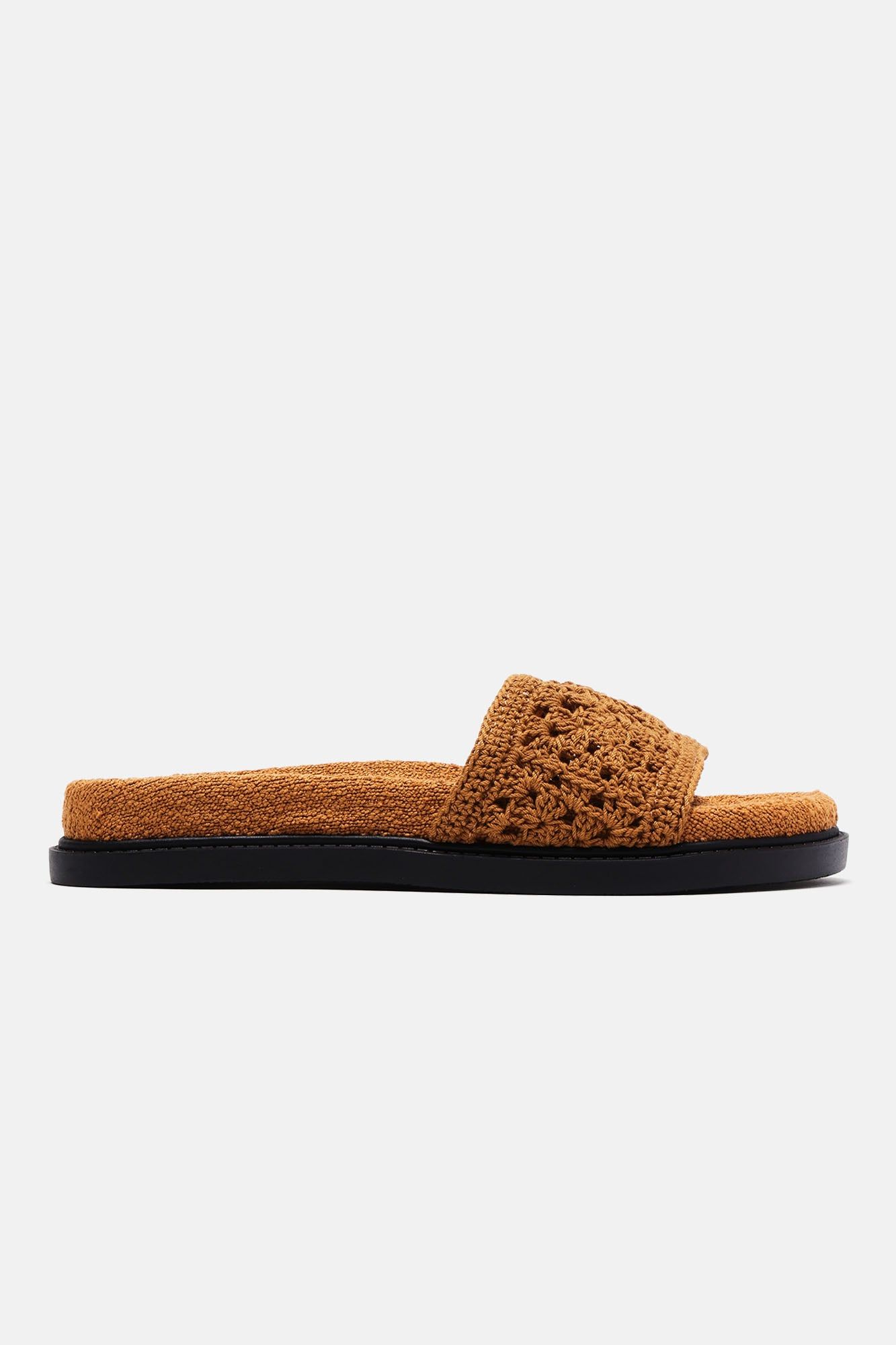 Laid Back Vacay Crochet Slides - Tan sold by Fashion Nova product image thumbnail 3