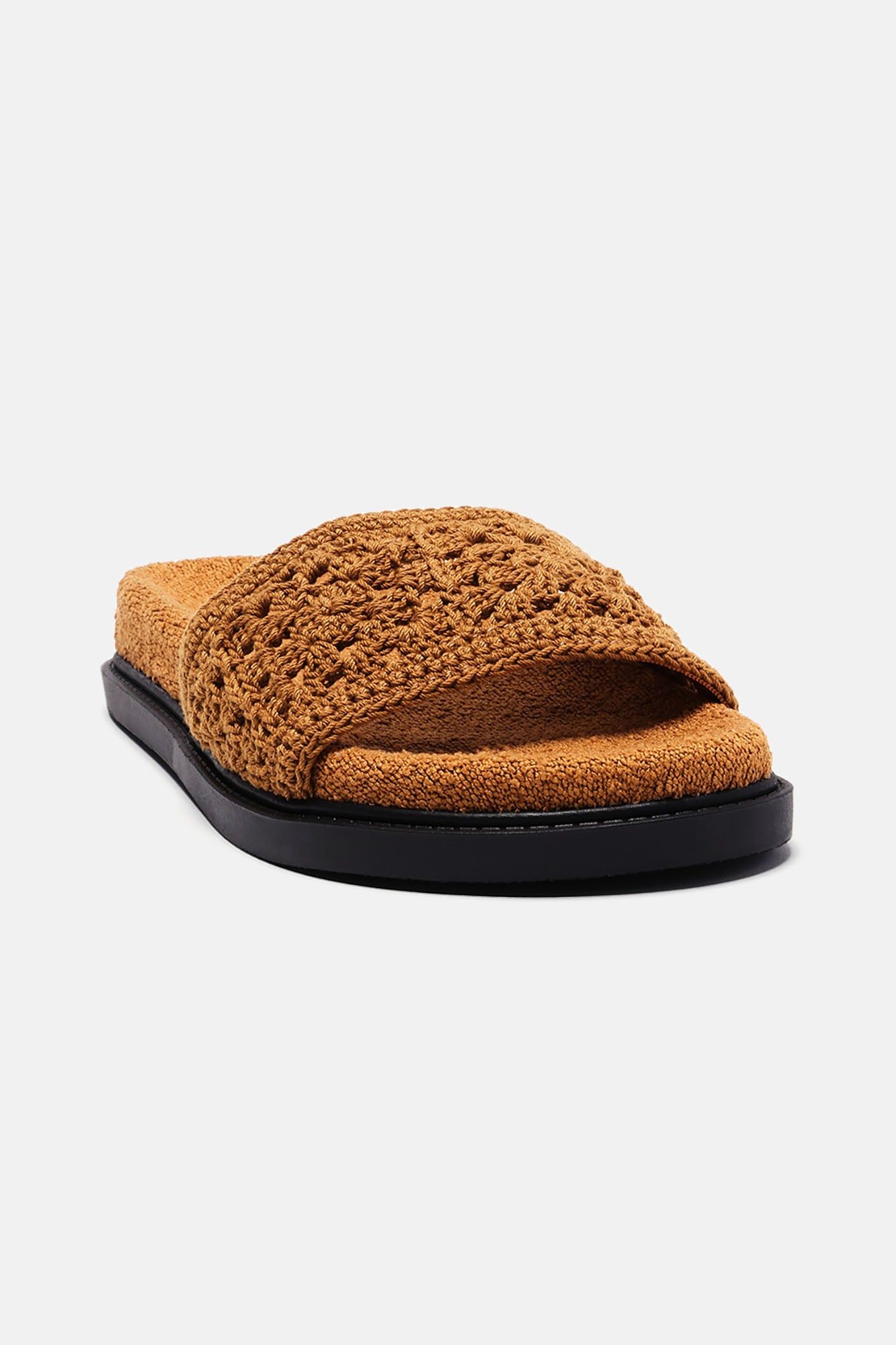 Laid Back Vacay Crochet Slides - Tan sold by Fashion Nova product image thumbnail 2