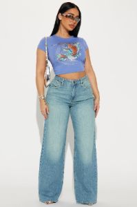 Ed Hardy Cali Koi Tee - Blue sold by Fashion Nova