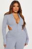 Alana Snatched Jumpsuit - Slate Grey sold by Fashion Nova
