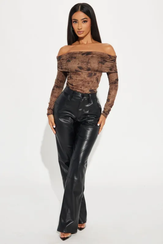 Tell Me Why Faux Leather Pant - Black sold by Fashion Nova