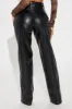 Tell Me Why Faux Leather Pant - Black sold by Fashion Nova
