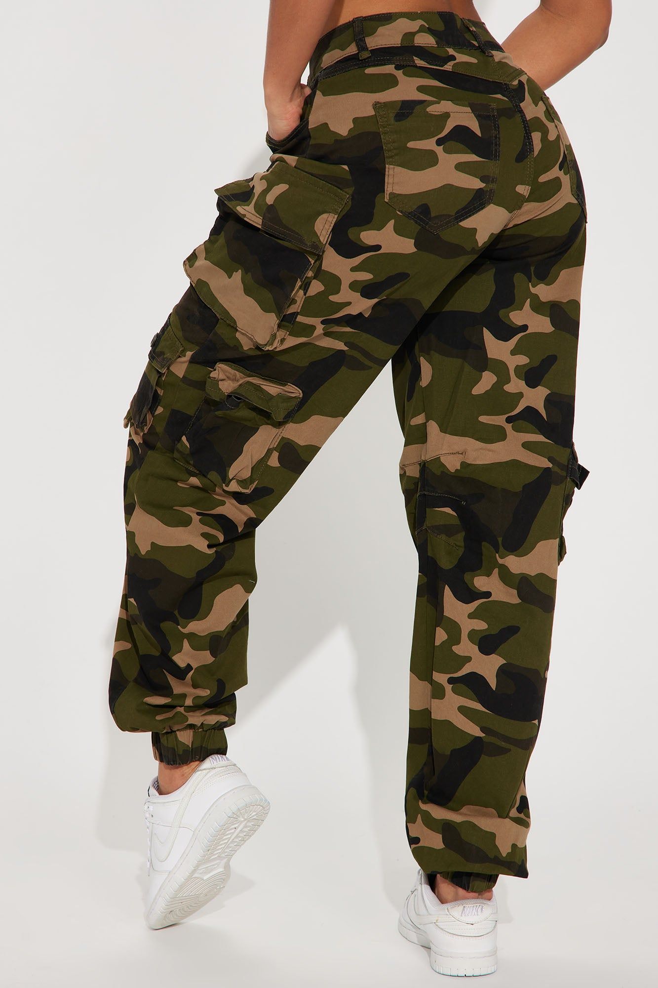 Not Your Average Girl Camo Cargo Jogger - Olive/combo sold by Fashion Nova product image thumbnail 3