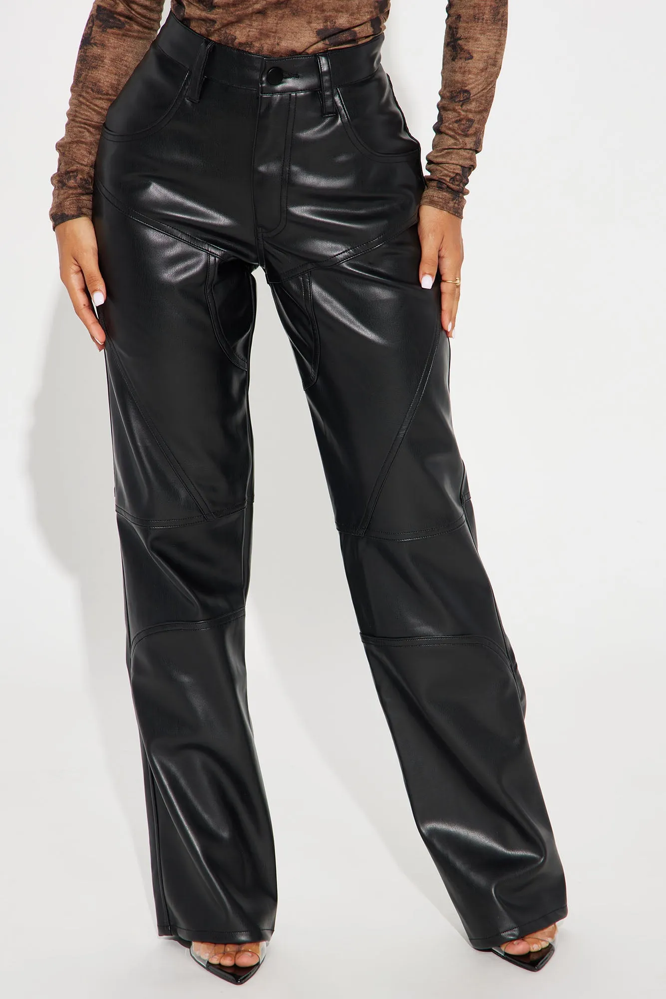 Tell Me Why Faux Leather Pant - Black sold by Fashion Nova product image thumbnail 2