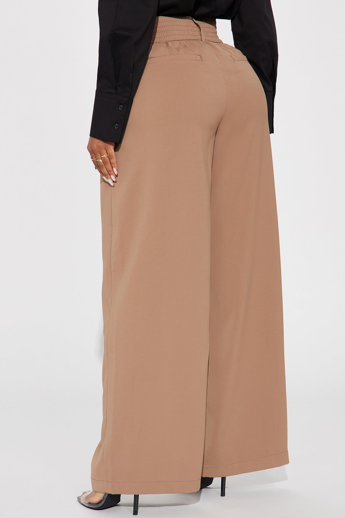 Tanya Wide Leg Trouser - Taupe sold by Fashion Nova product image thumbnail 3