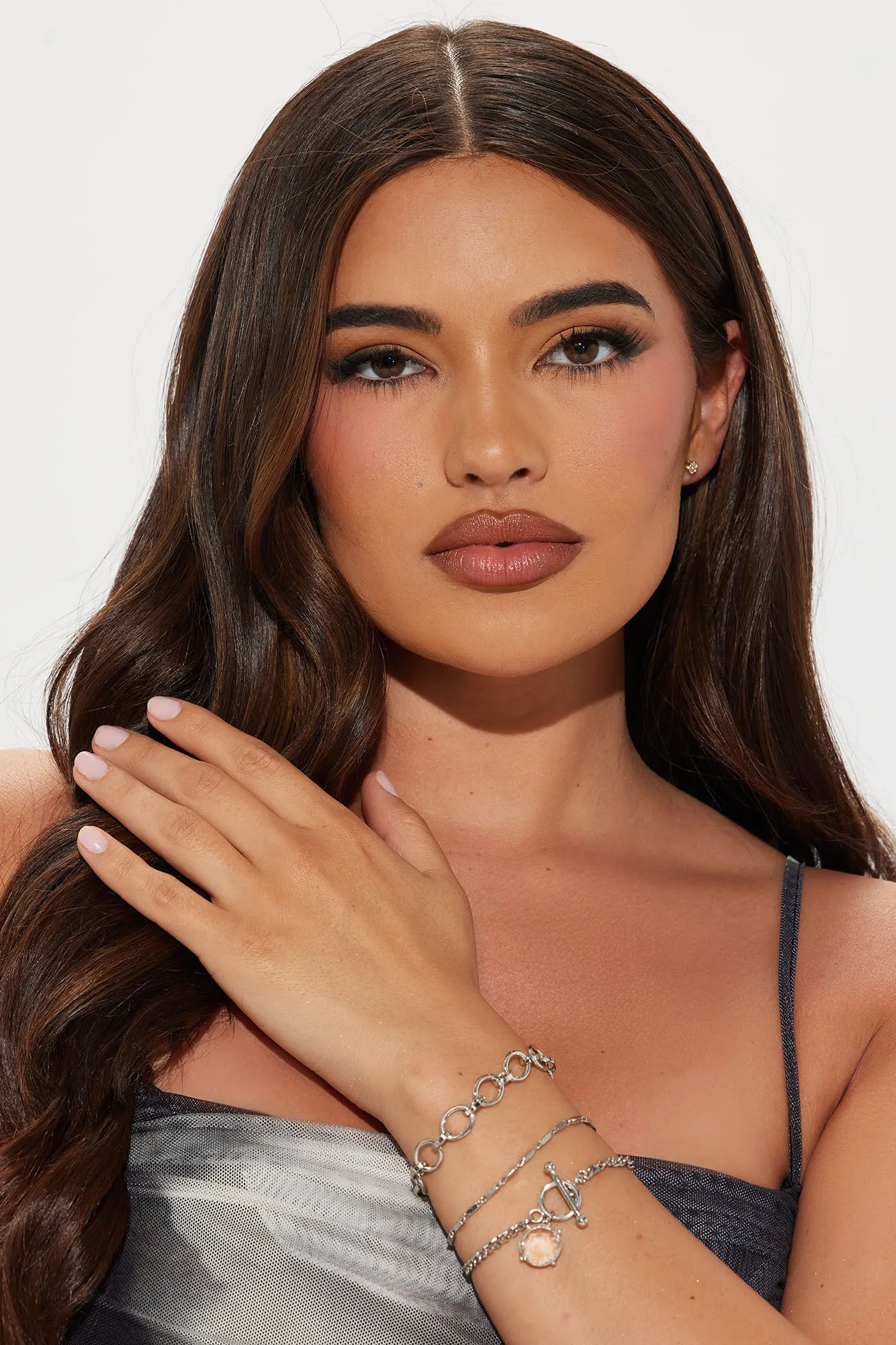 Radiant Adorn 3 Piece Bracelet Set - Silver sold by Fashion Nova product image thumbnail 2