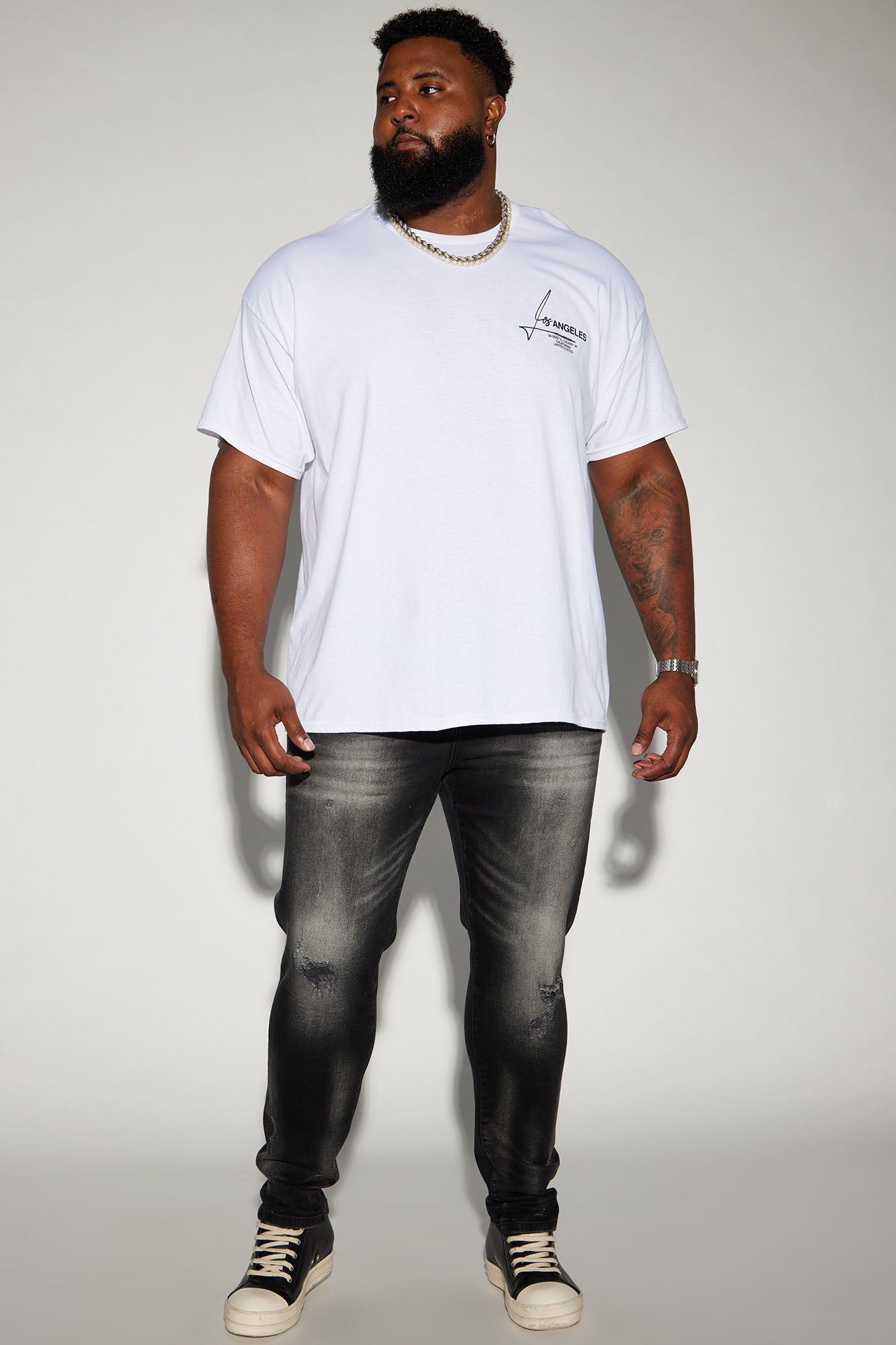 LA Signature Short Sleeve Tee - White sold by Fashion Nova product image thumbnail 2