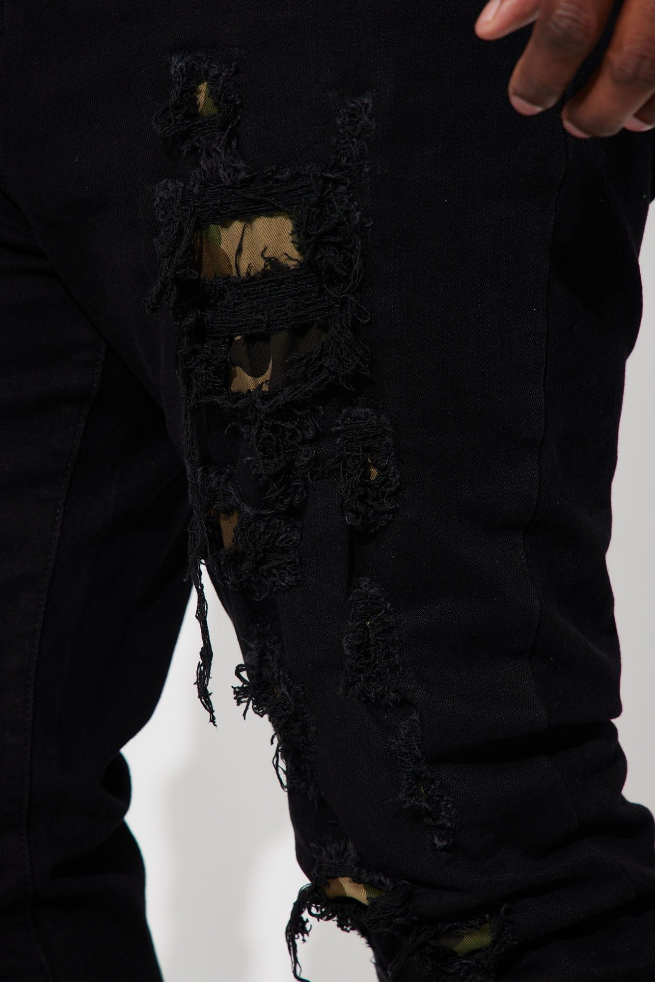 Fuel The Fire Stacked Skinny Jeans - Black sold by Fashion Nova product image thumbnail 8