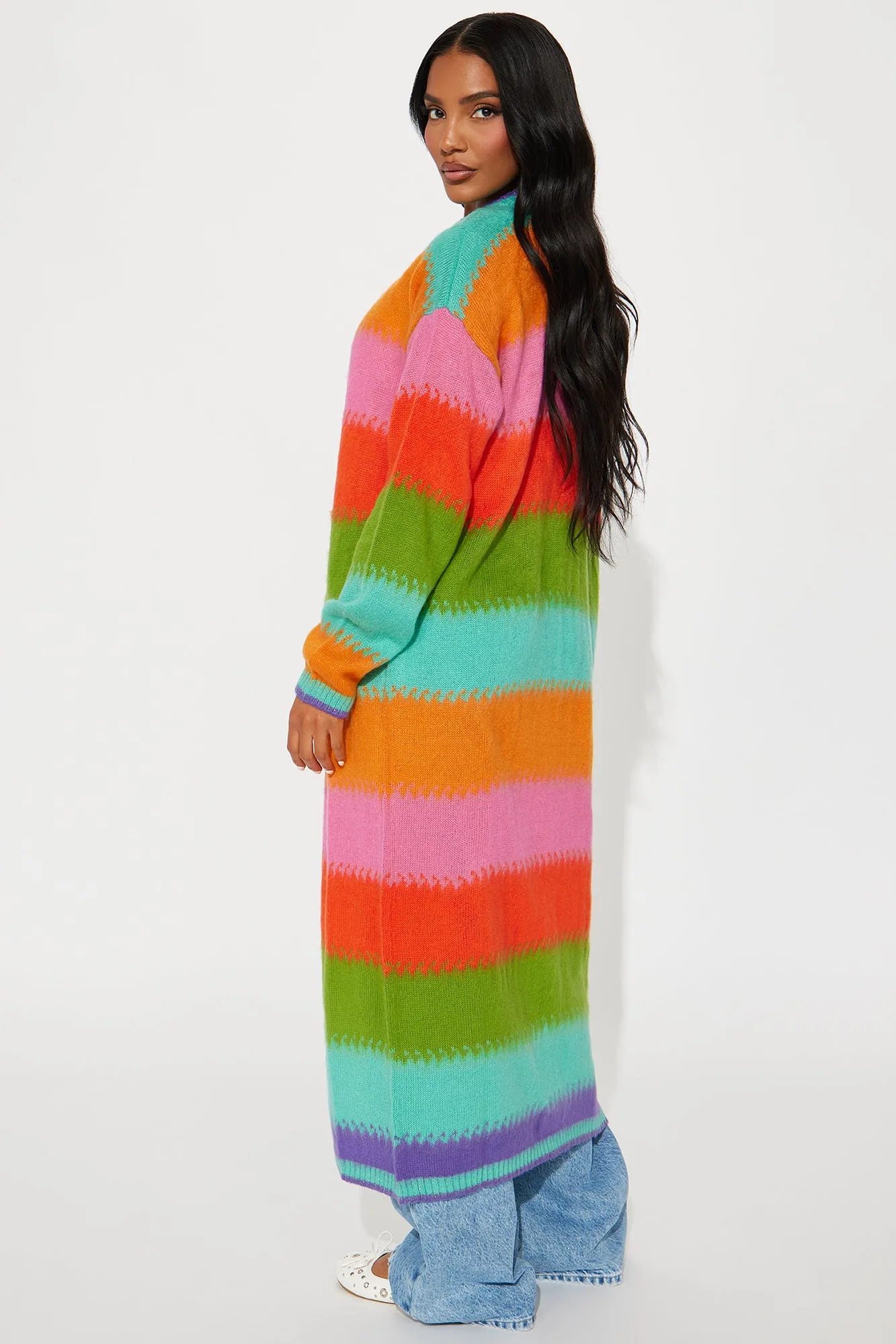 トップス POPPY RIBBON HOOD CARDIGAN XCVI Bayek Open Front Longline Knit Cardigan