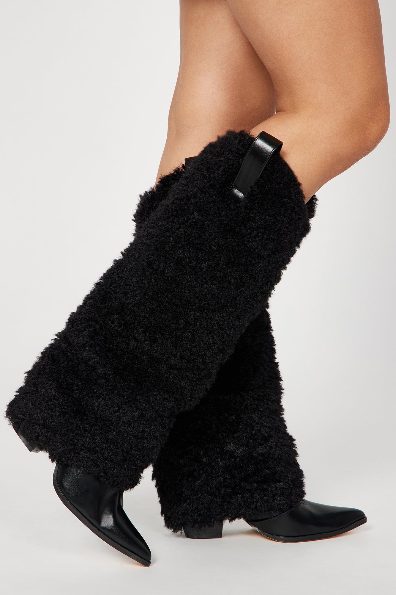 Just Warming Up Knee High Boots - Black sold by Fashion Nova product image thumbnail 2