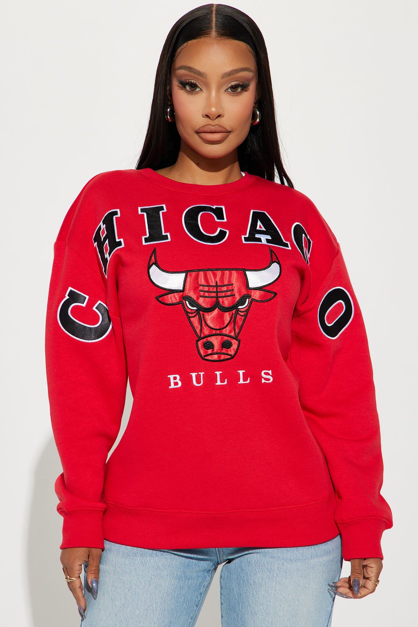 Chicago Bulls Sweatshirt - Red sold by Fashion Nova product image thumbnail 2