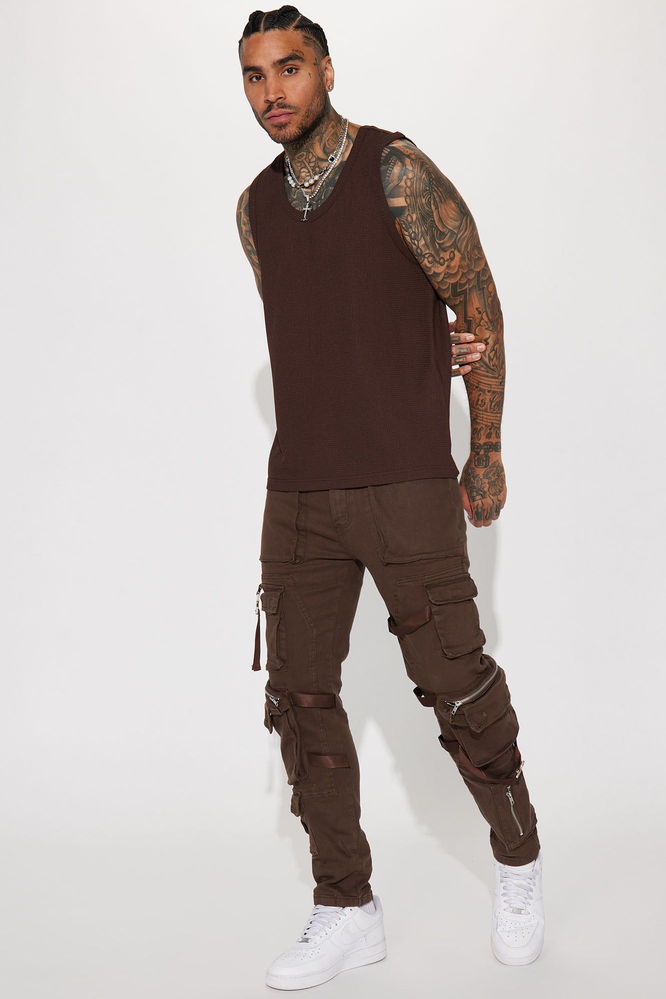 The Forest Drive Tank - Dark Brown sold by Fashion Nova product image thumbnail 3