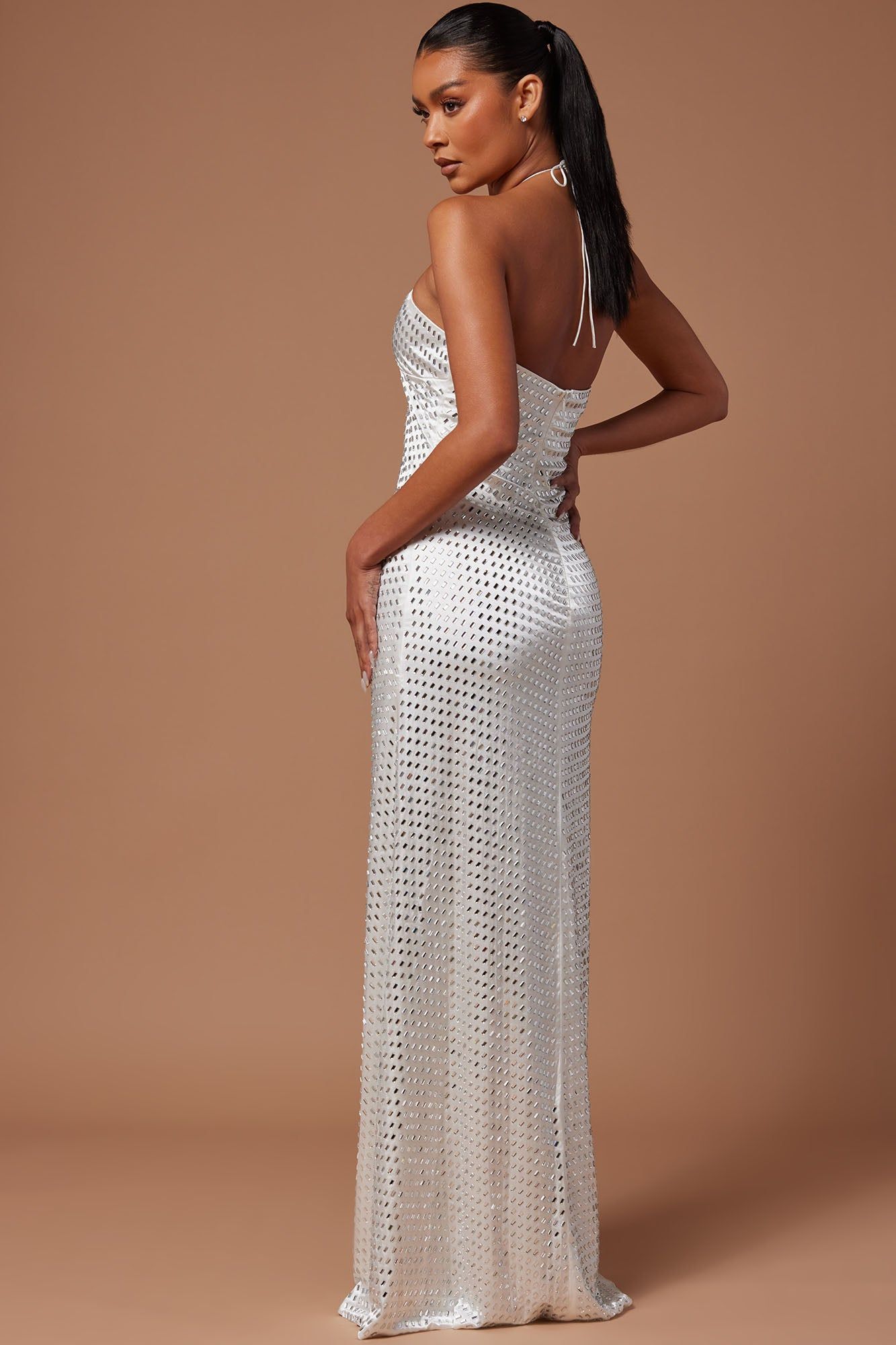 Jemina Embellished Maxi Dress - White sold by Fashion Nova product image thumbnail 4