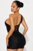 Main Attraction Lace Micro Mini Dress - Black sold by Fashion Nova