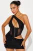 Main Attraction Lace Micro Mini Dress - Black sold by Fashion Nova
