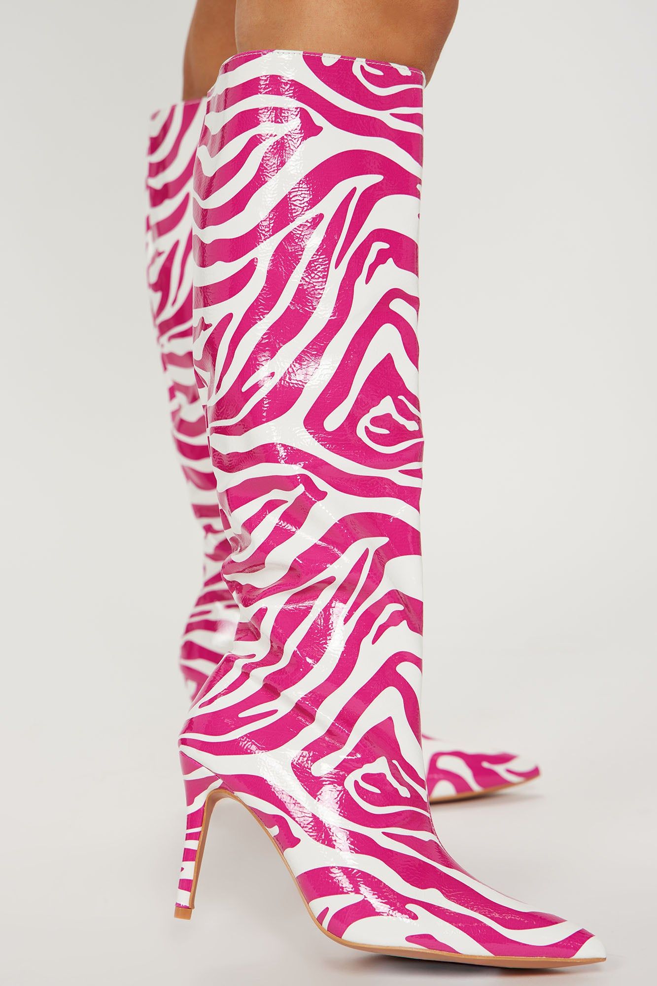 Touch Of Fierce Knee High Boots - Fuchsia sold by Fashion Nova product image thumbnail 4