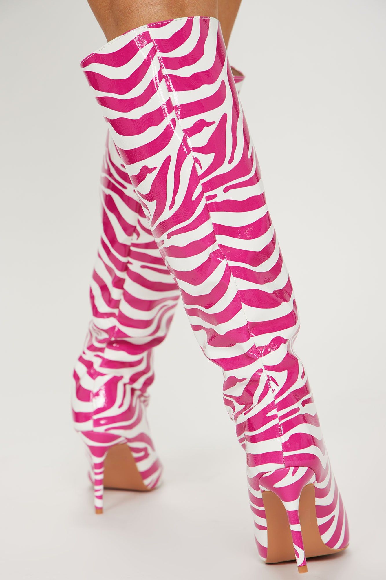 Touch Of Fierce Knee High Boots - Fuchsia sold by Fashion Nova product image thumbnail 3