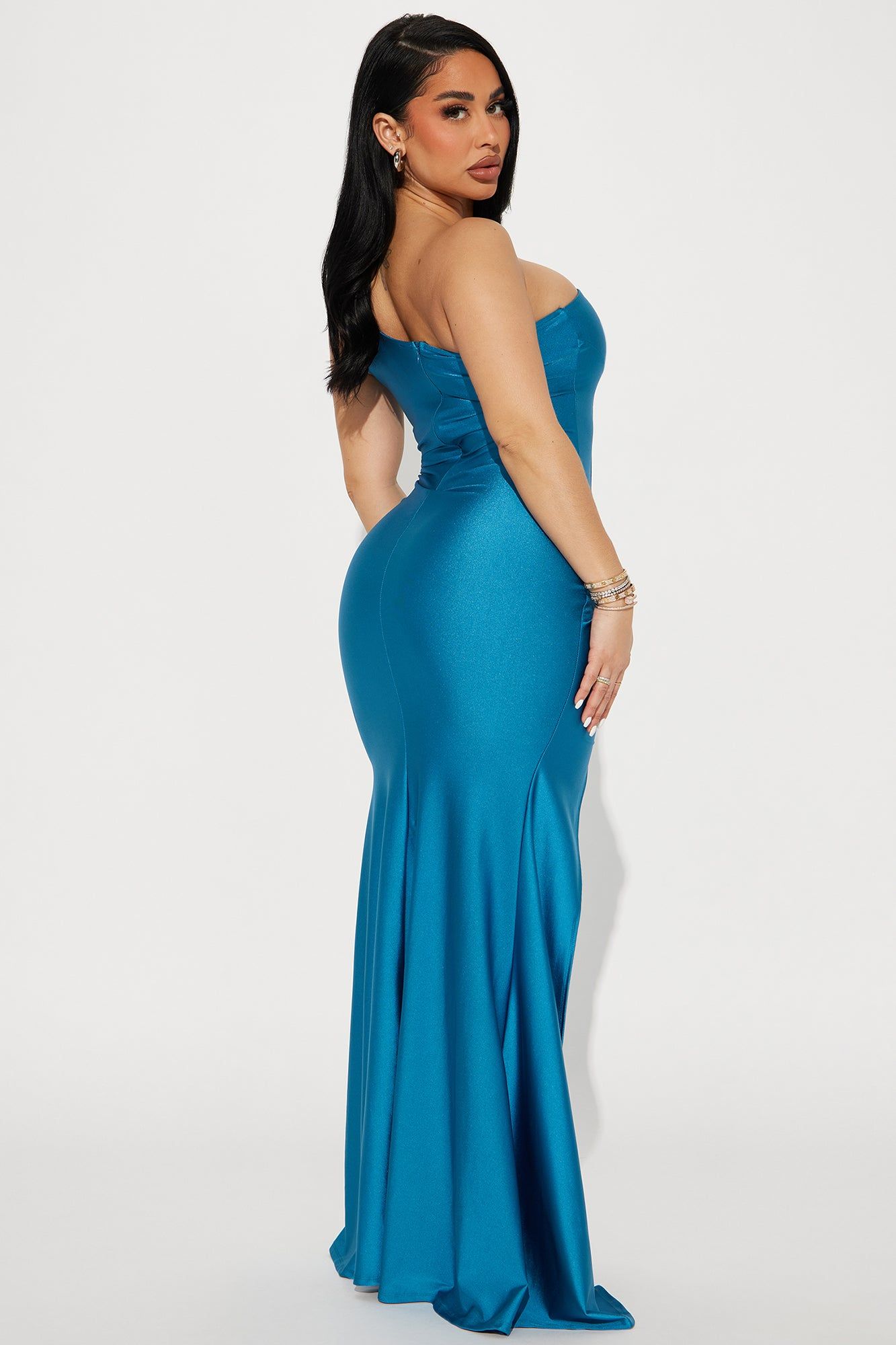 Grab A Glass Maxi Dress - Teal sold by Fashion Nova product image thumbnail 3
