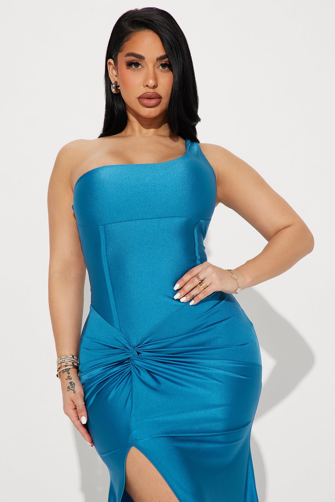 Grab A Glass Maxi Dress - Teal sold by Fashion Nova product image thumbnail 2