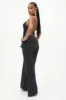 Glo Embellished Wide Leg Jeans - Black sold by Fashion Nova