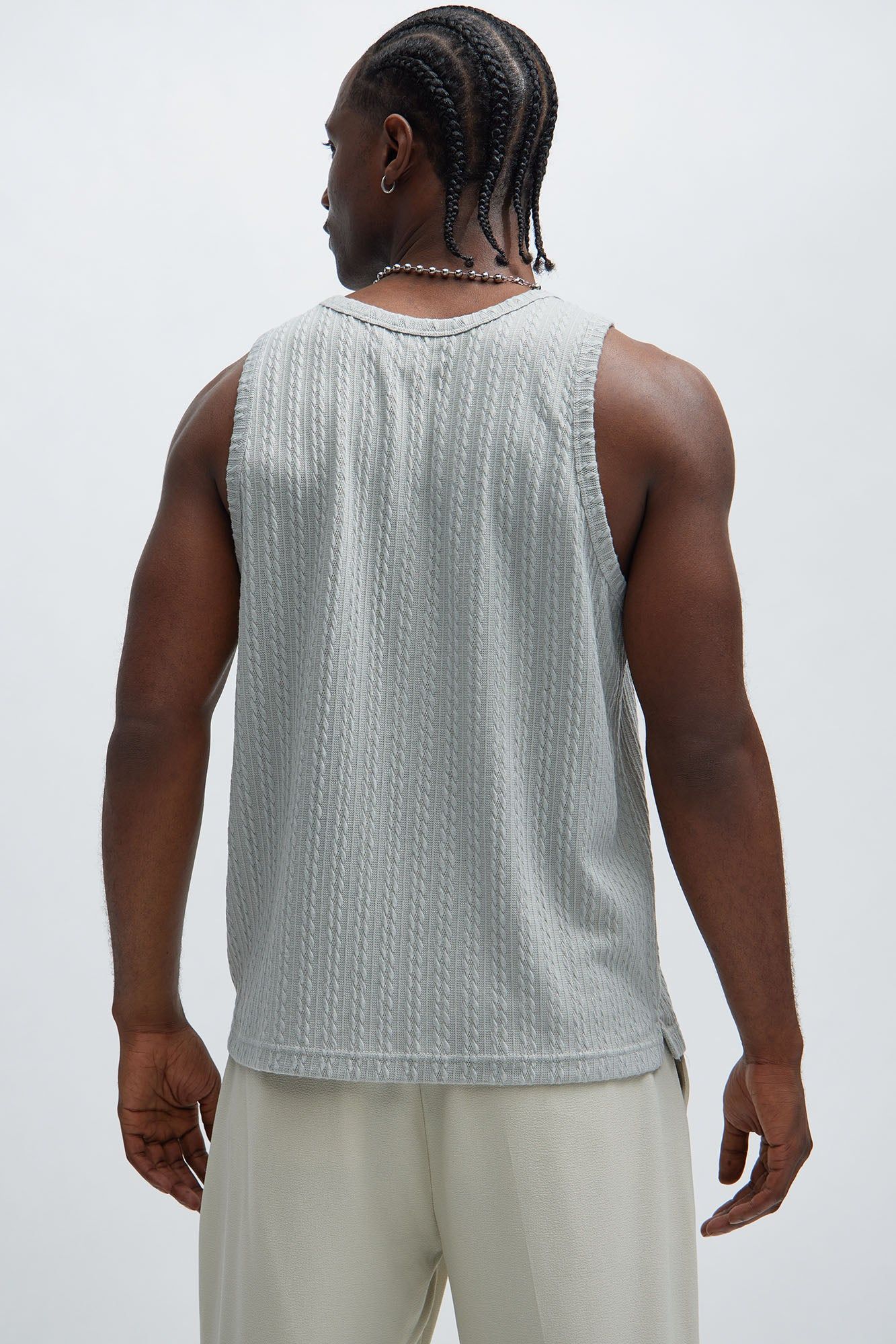 Kellen Textured Tank - Grey sold by Fashion Nova product image thumbnail 4