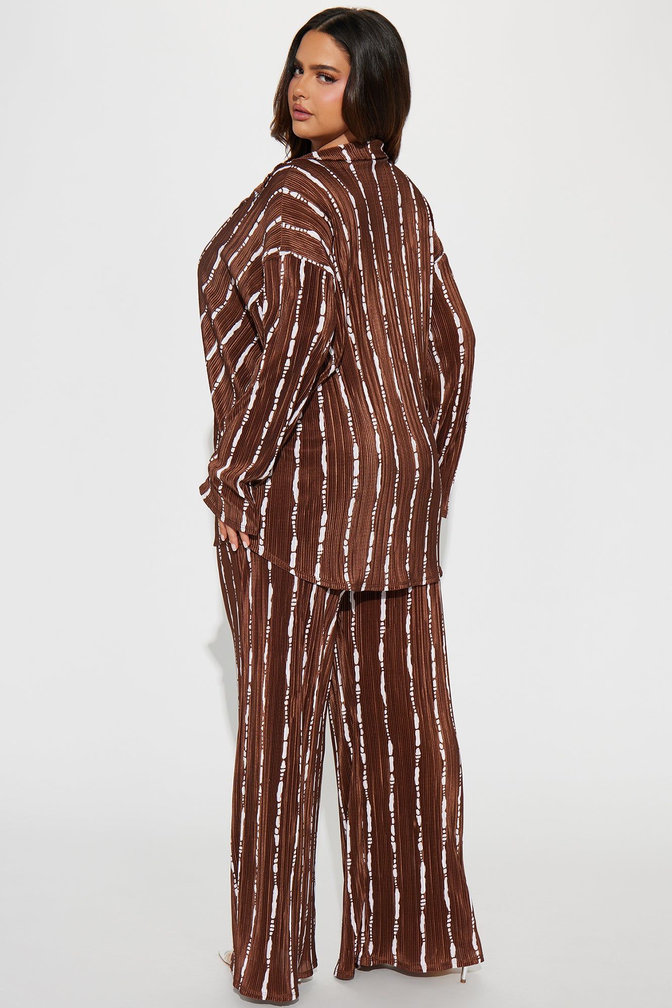 Sweet Crush Plisse Pant Set - Brown sold by Fashion Nova product image thumbnail 6