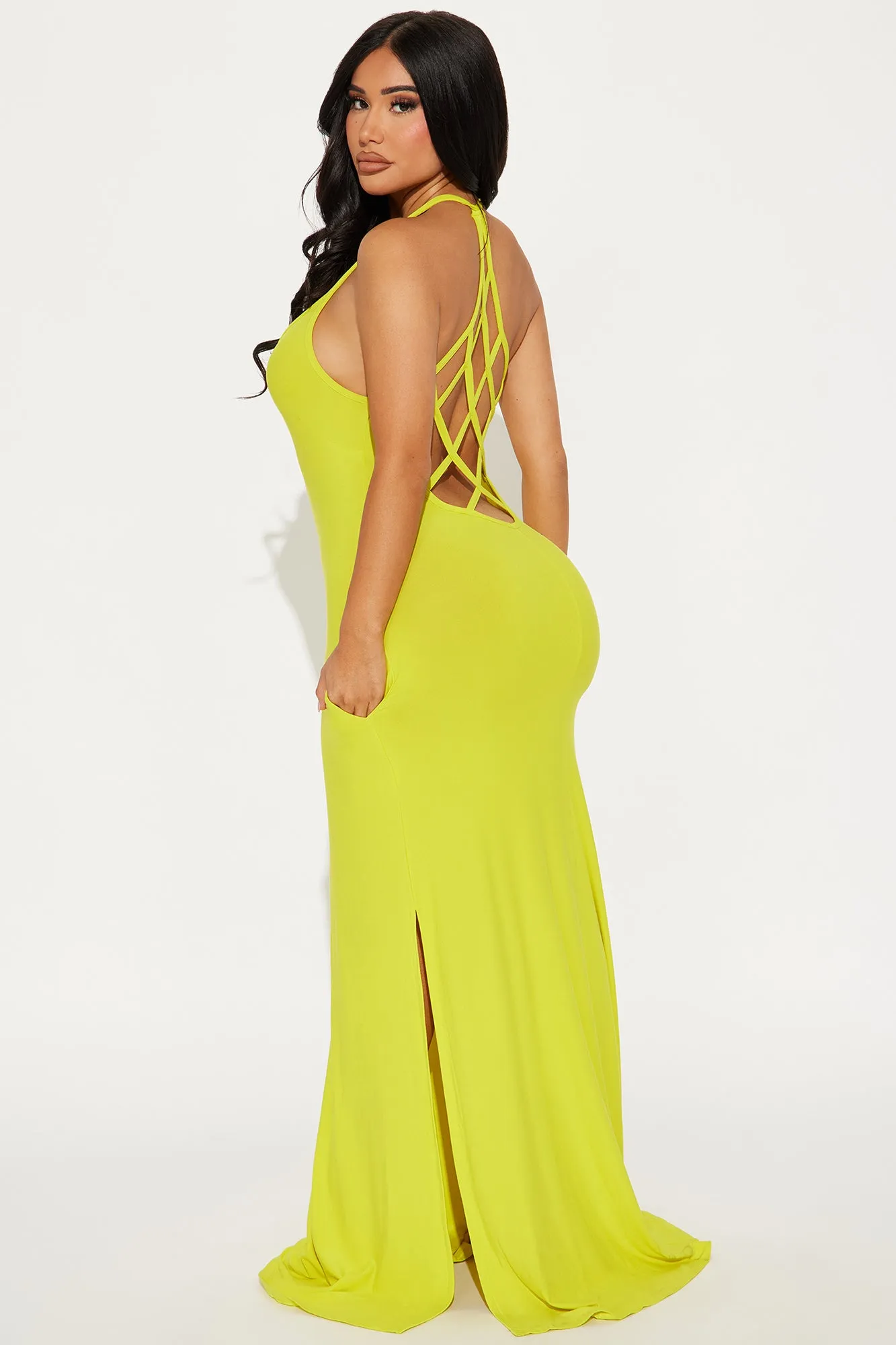 Let Be Real Maxi Dress - Yellow sold by Fashion Nova product image thumbnail 3
