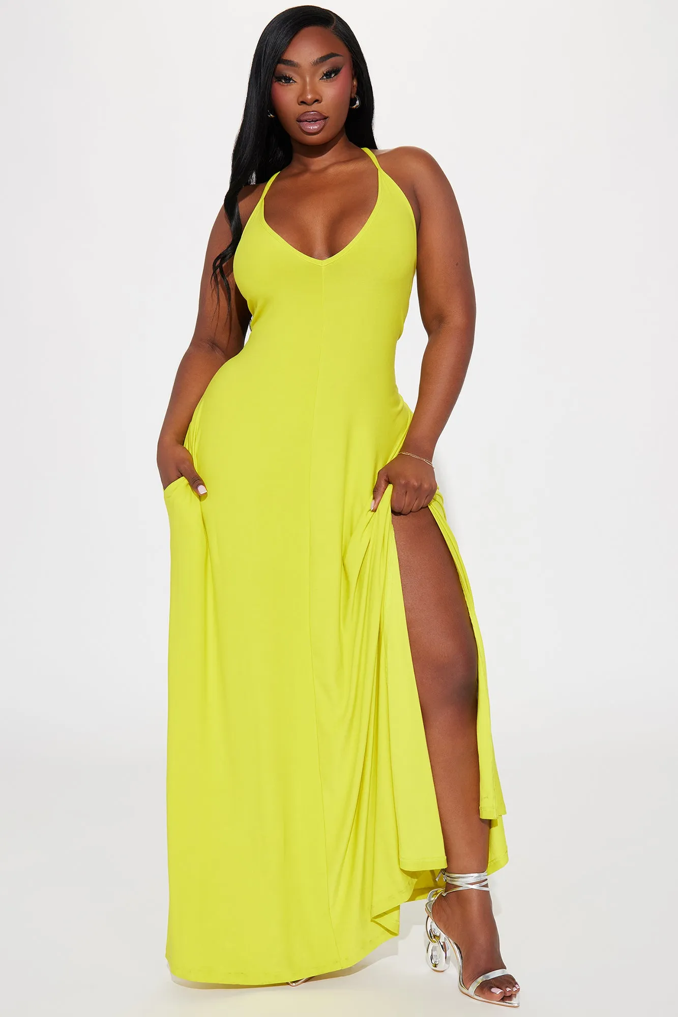 Let Be Real Maxi Dress - Yellow sold by Fashion Nova product image thumbnail 4