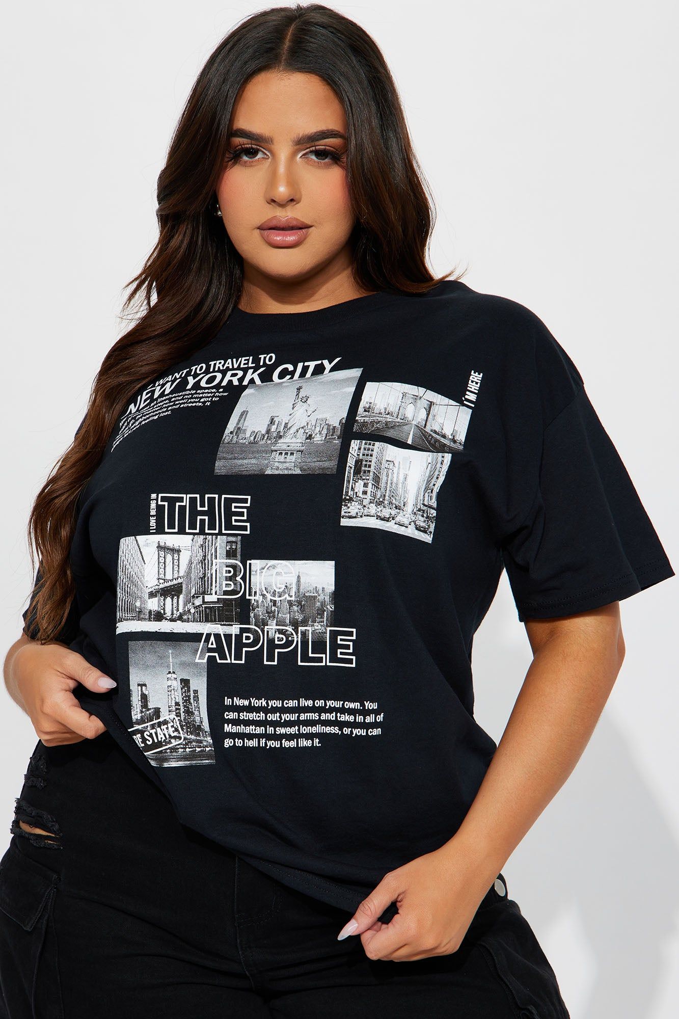 The Big Apple Graphic Tee - Black sold by Fashion Nova product image thumbnail 4