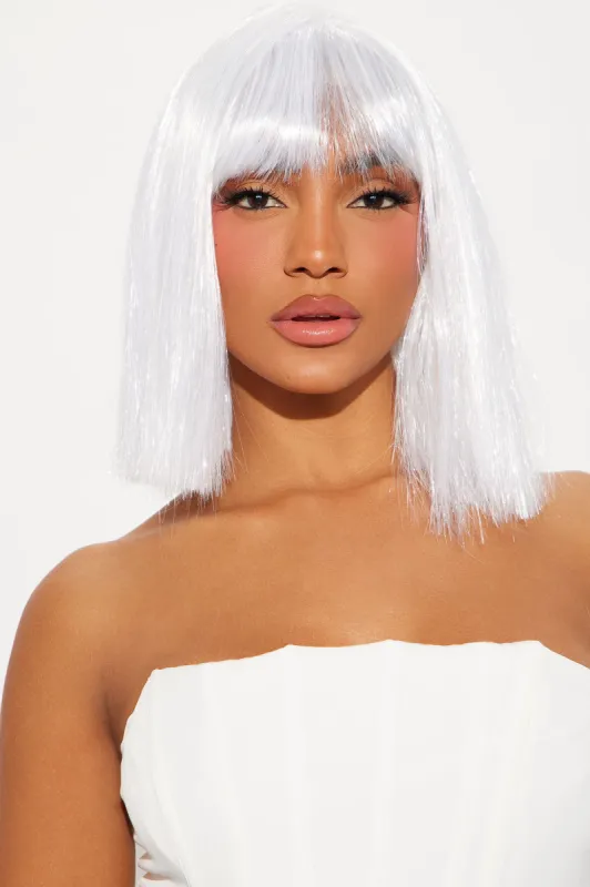 Cosplay Mood Bob Costume Wig - White/Silver sold by Fashion Nova