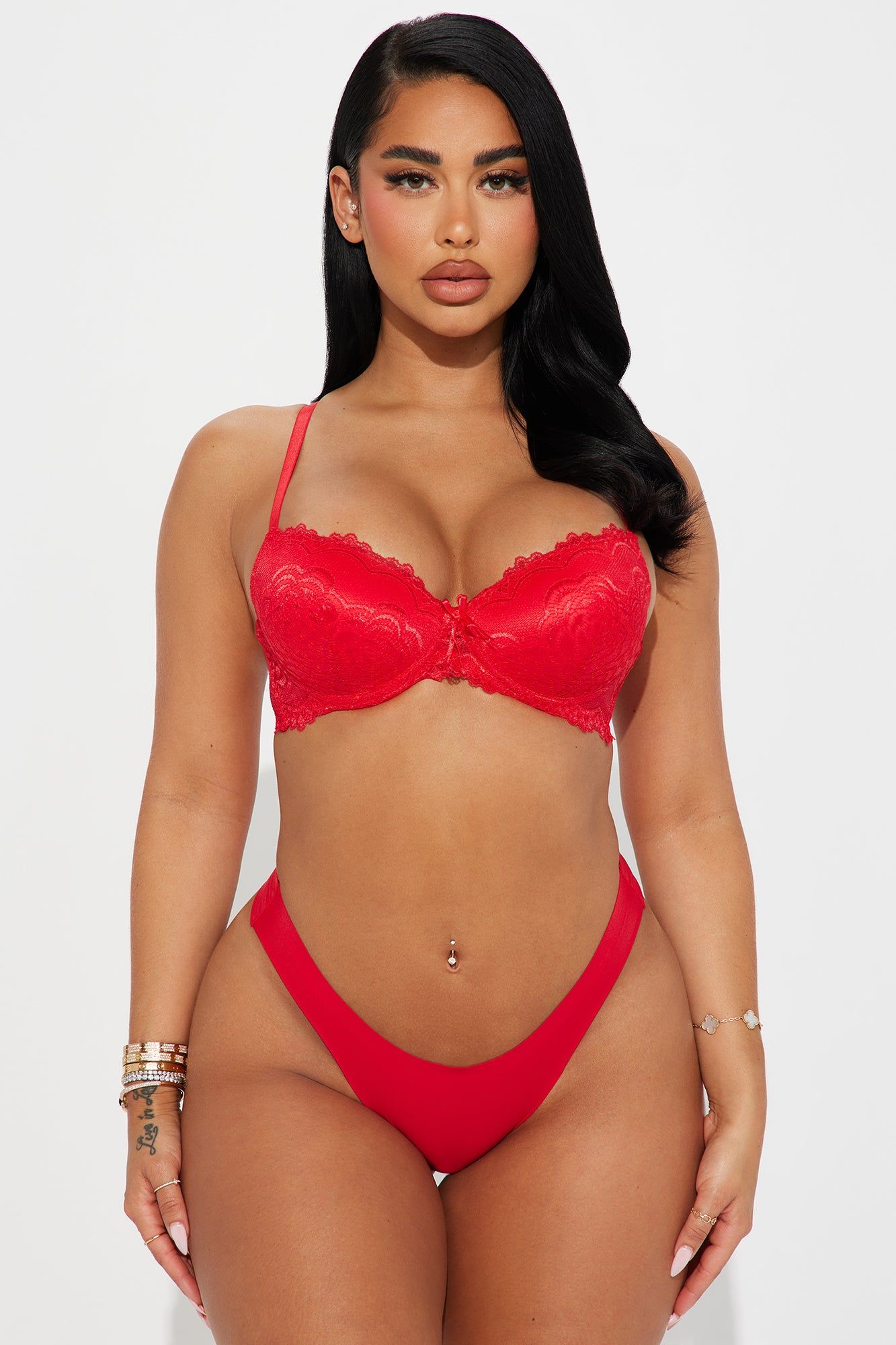 Fuzzy Feeling Thong 5 Pack Panties - Red/combo sold by Fashion Nova product image thumbnail 3