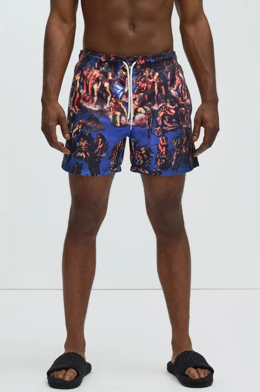 Michelangelo Swim Trunk - Multi Color sold by Fashion Nova